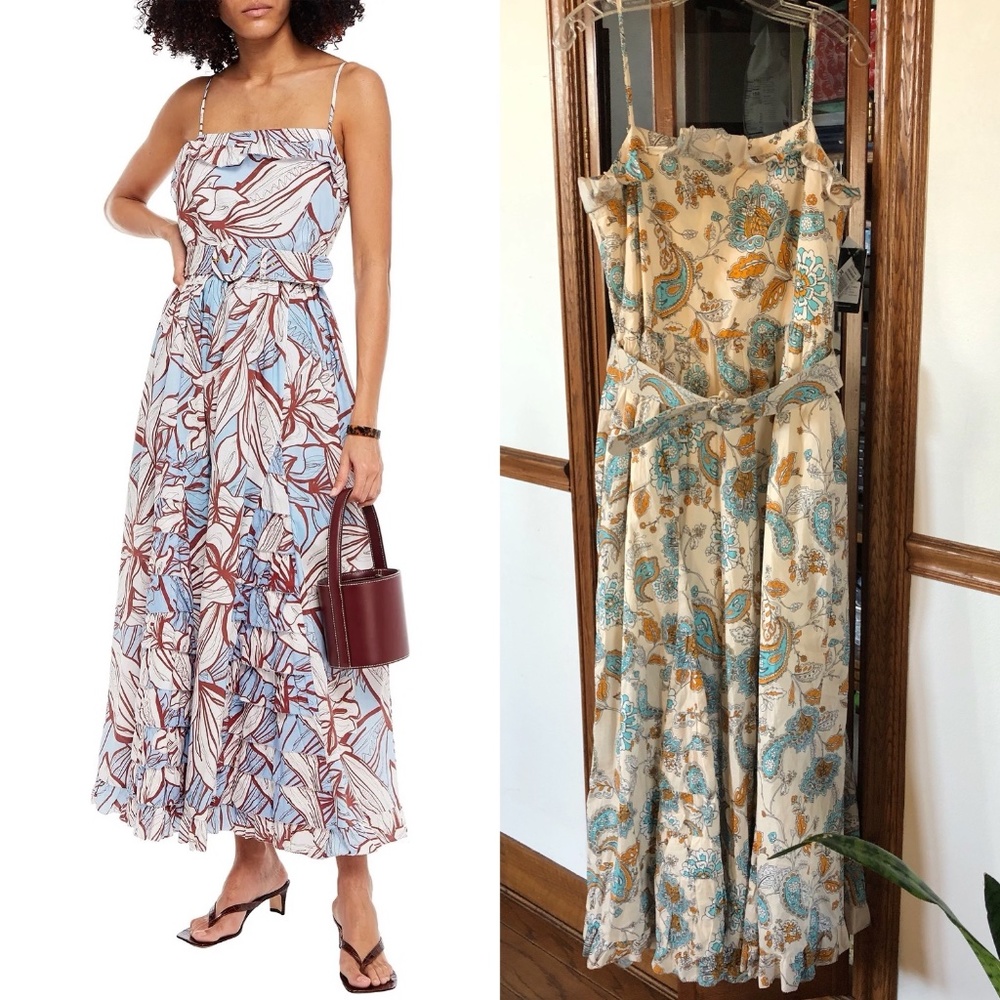 Nicholas belted paisley cotton maxi FINAL PRICE NO OFFER CONSIDERED